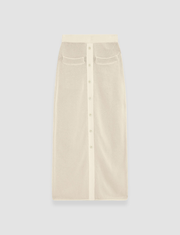 Micro Stripe Knit Skirt