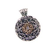 WHIRLPOOL Celtic Medallion Mens Necklace Pendant by Keith Jack