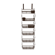 Over The Door 6 Tier White Hanging Organization Rack by Supermoon