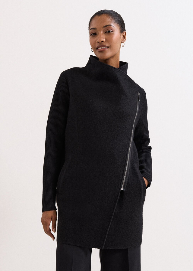 Byanca Zip Knit Coat