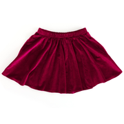 Girlhood Skirt - Cranberry Velvet