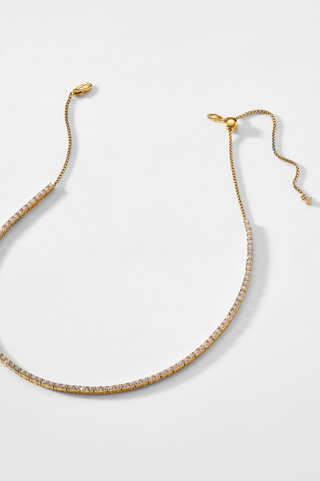 LOVE ALL ADJUSTABLE TENNIS NECKLACE