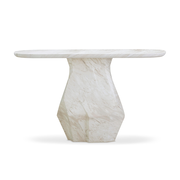 Esme Faux Marble Indoor / Outdoor Long Console Table