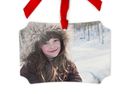 Aluminum Scalloped Photo Ornament