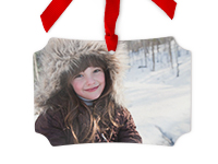 Aluminum Scalloped Photo Ornament