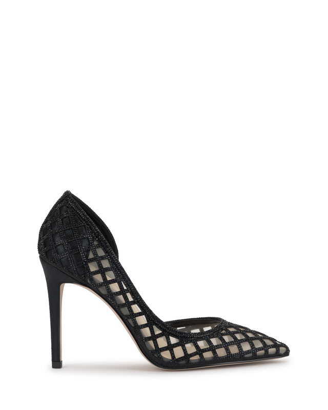 Prizma D'Orsay Pump in Black Sparkle Lace