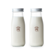 Glass Creamer Bottles - Set of 2