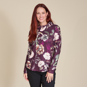 Floral Printed Cowl Neck Top