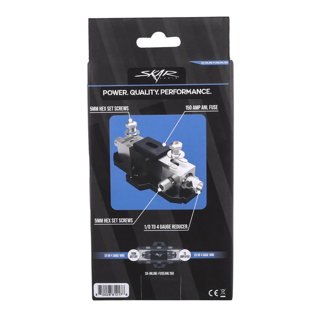 SK-INLINE-FUSEANL150 | 1/0 or 4 Gauge Inline ANL Fuse Holder - 150 Amp ANL Fuse