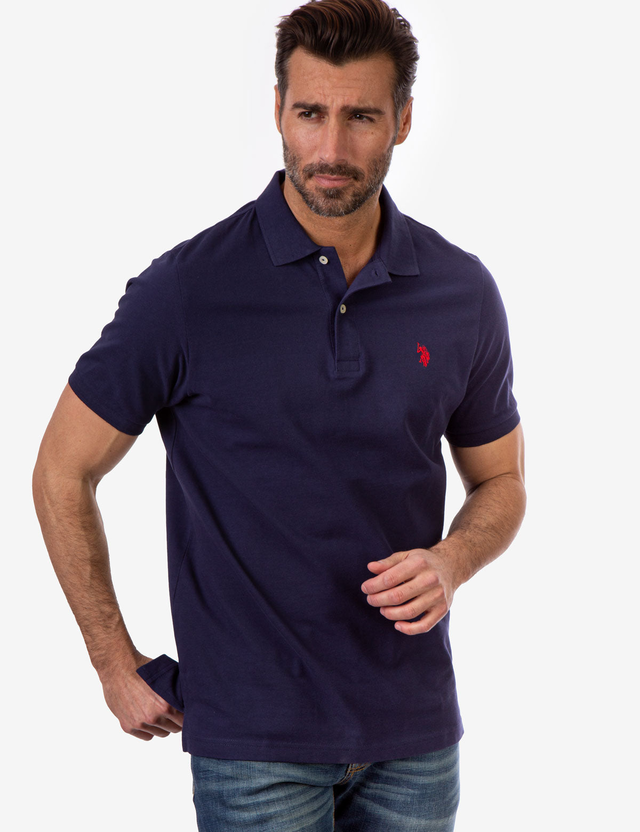 PIQUE SMALL LOGO POLO SHIRT