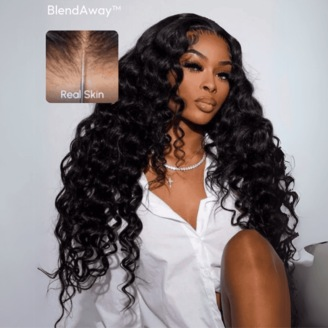 Julia Hair BlendAway 5x5 Thin HD Lace Closure Glueless Deep Wave Put On And Go Wig
