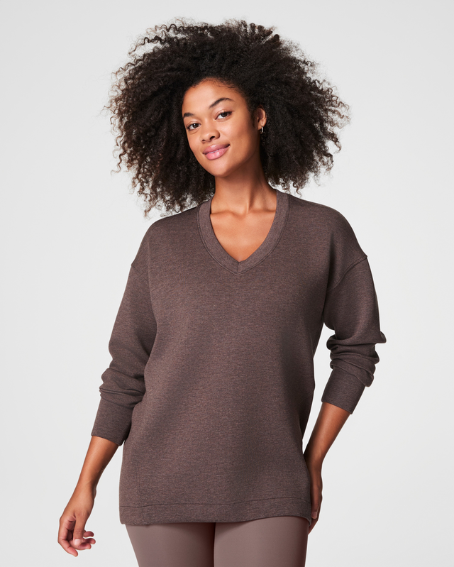 SPANX® AirEssentials Brushed V-Neck Tunic, Heather