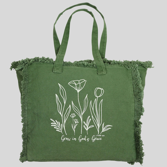 grace & truth Tote Bag Grow In God's Grace