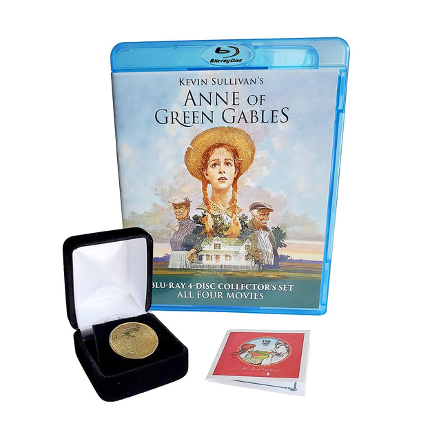 L.M. Montgomery Collector Coin with Anne of Green Gables 4 Part Blu-ray 4K Restoration Set