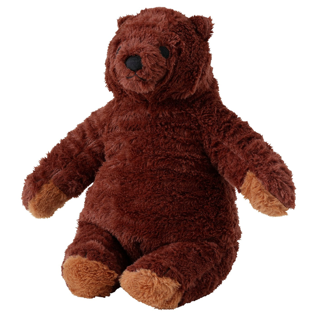 DJUNGELSKOG Soft toy - brown bear 11 "