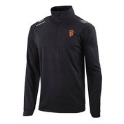Men's San Francisco Giants  Columbia Black Omni-Wick Oakland Downs Quarter-Zip Pullover