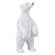 Providence Silver Oversized Polar Bear, 47"