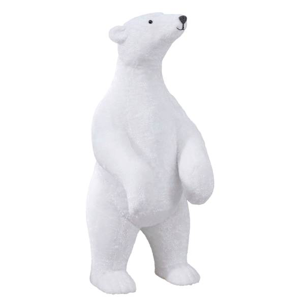 Providence Silver Oversized Polar Bear, 47"