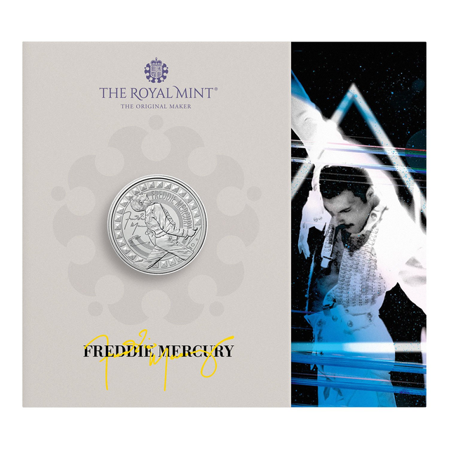 Freddie Mercury 2025 UK £5 Brilliant Uncirculated Coin