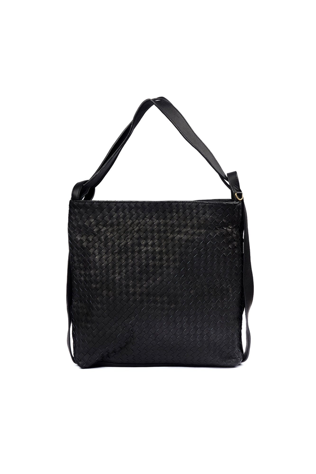 Woven Evra Tote - Black