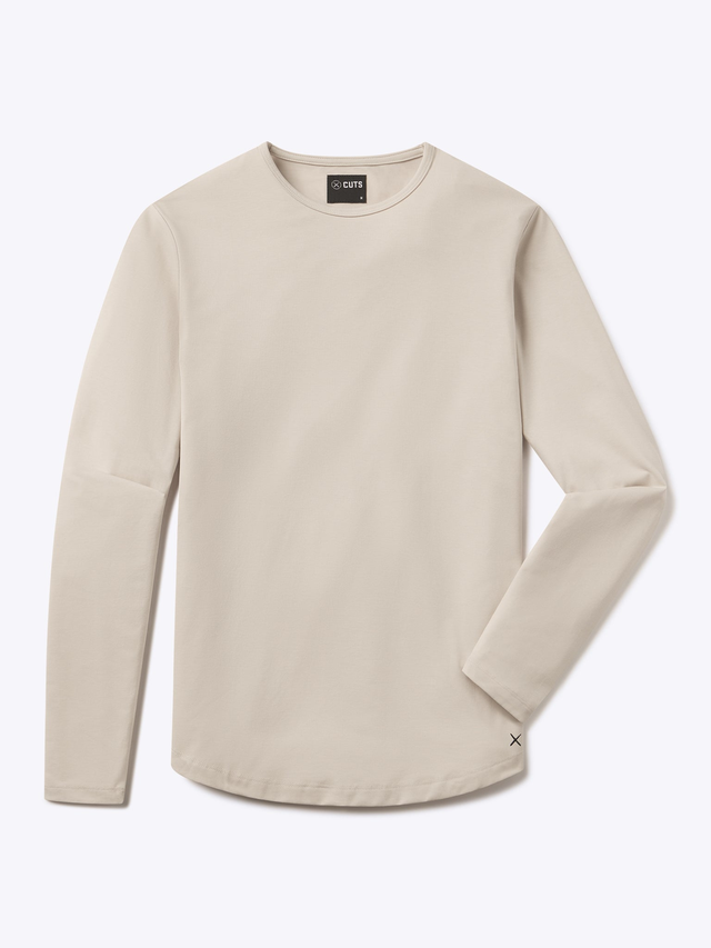 AO Long Sleeve Curve-Hem Tee | Clay Signature-fit PYCA Pro®