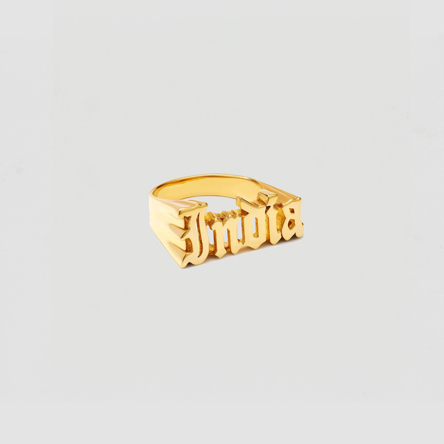 The Gothic Name Ring