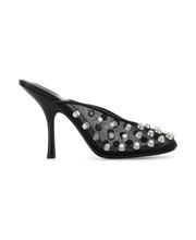Black Mesh Rhodes 105 Mules