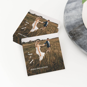 Custom Photo Printed Playing Card Favor - Modern Love