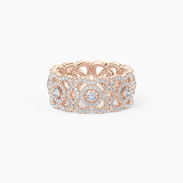 Enchanted Lotus Band in Rose Gold