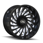 Cali Off-Road SWITCHBACK (9108) GLOSS BLACK/MILLED 20 X9 6-135 0MM 87.1MM (9108-2936BM)