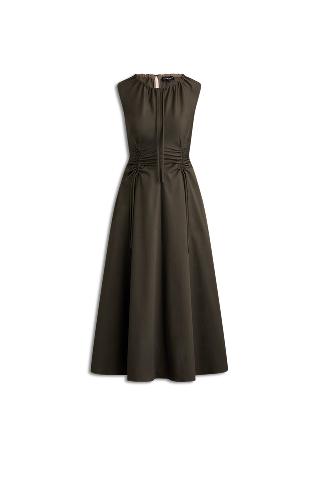 COTTON SATEEN CARGO DRESS