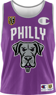 2024 Champion Philadelphia Waterdogs Reversible Pinnie