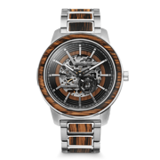 Charred Whiskey Silver Barrel Automatic 46mm