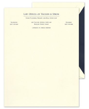 Classic Dots Ecru Letterhead