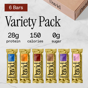 David Bars Variety Pack | High Protein 28g (6ct)