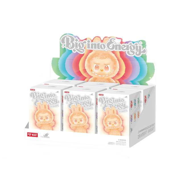 POP MART Labubu The Monsters Big into Energy Series Vinyl Plush Pendant Sealed Case (6 Blind Boxes)