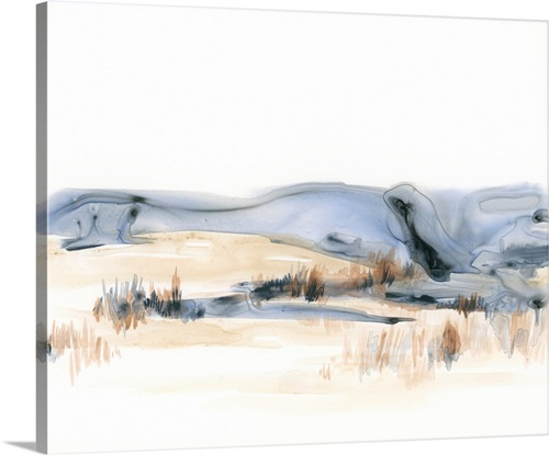 Reedy Flats II Stretched Canvas Print