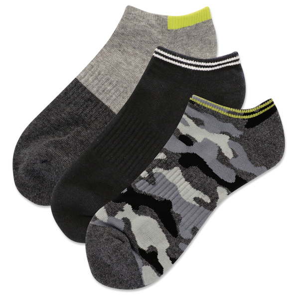 HOTSOX Men's Camouflage Low Cut 3 Pack Socks
