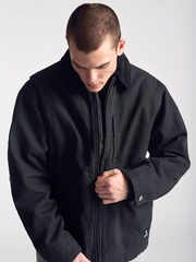 Men's Canvas Jacket In Pirate Black