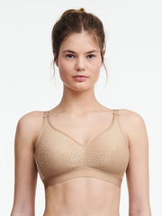 Parisian Allure Unlined Plunge Bra Nude Sand