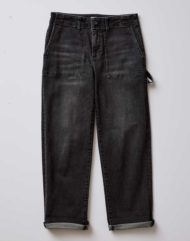 Corey Denim Pant: Washed Black