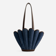 Mini Seashell Tote - Suede Marine