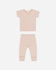 Pointelle Tee + Legging || Melon