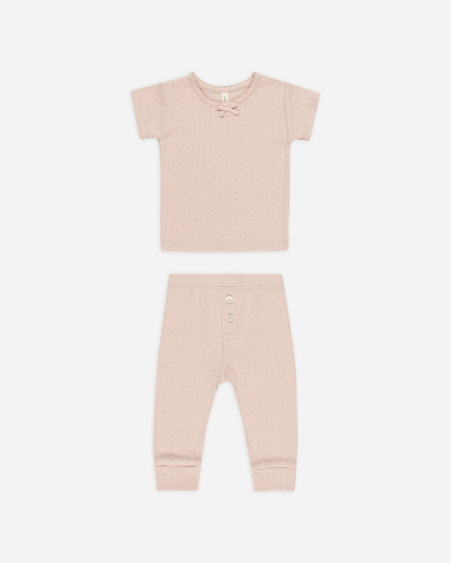 Pointelle Tee + Legging || Melon