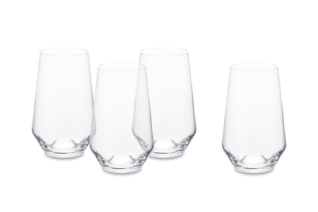 Prism Tall Drinking Glasses, Set of 4