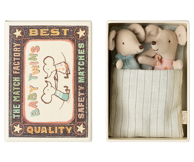 Twins, Baby mice in matchbox