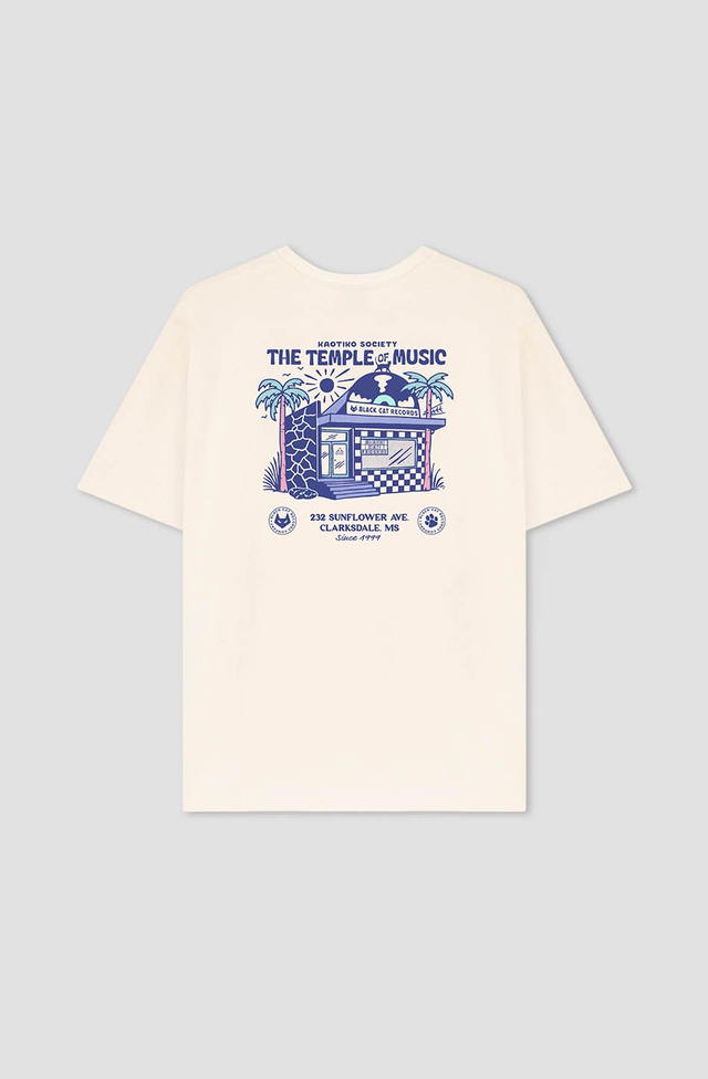 Organic Cotton The Temple Of Music Tabacco T-shirt