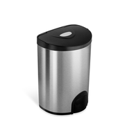 Semi-Round Tap Sensor Trash Can 4 Gallon | TTT-15-2