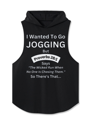I Wanted To Go Jogging Hooded Tank