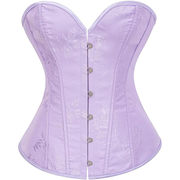 Women's Beautiful Classic Corset Top Satin Overbust Lace Up Waist Trainer